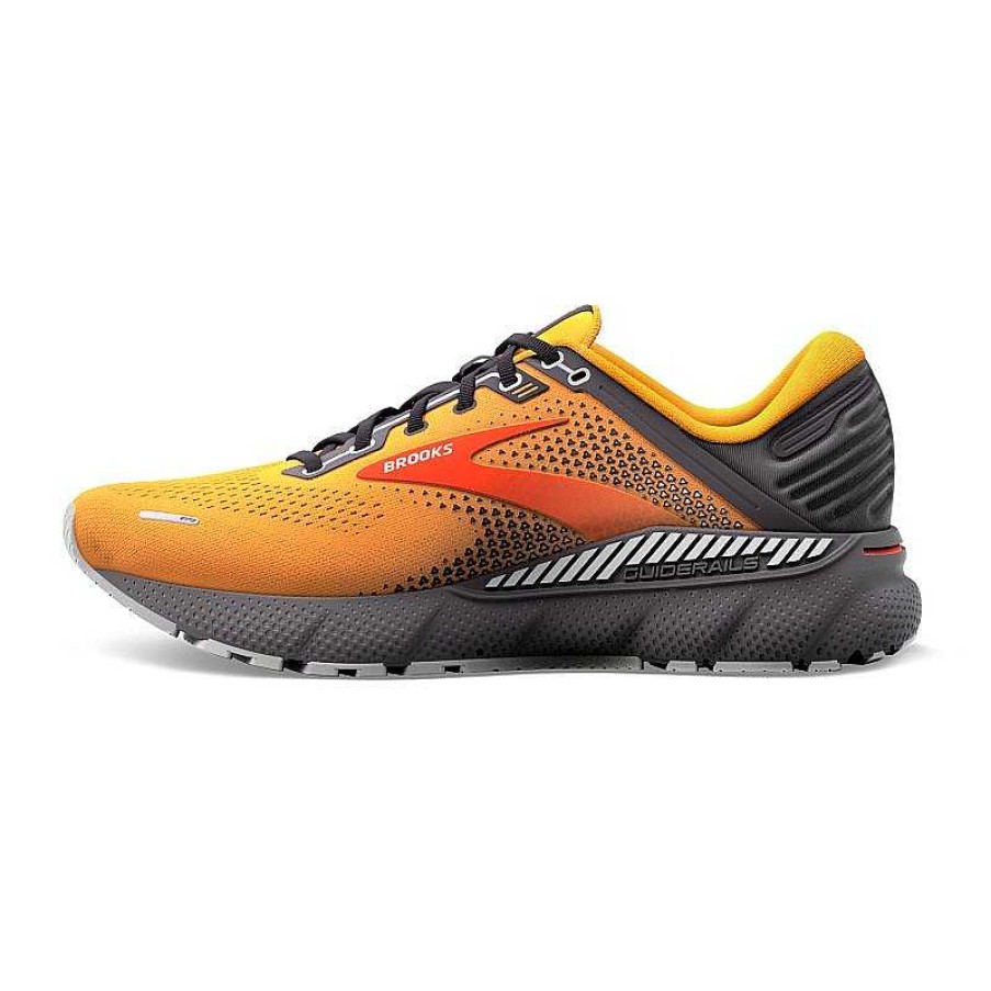 Men Brooks Running | Men'S Brooks Adrenaline Gts 22 - Orange/Pearl/High Rise