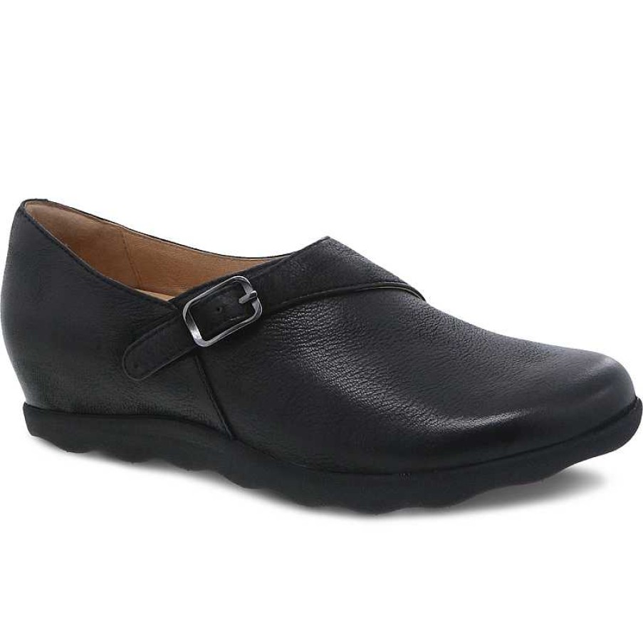 Women Dansko | Women'S Dansko Marisa - Black Burnished Nubuck