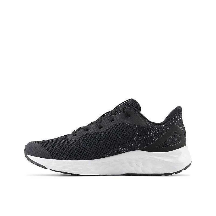 Kids New Balance | Kids' New Balance Fresh Foam Arishi V4 Sizes 3.5-7 - Black/White/Silver Metallic