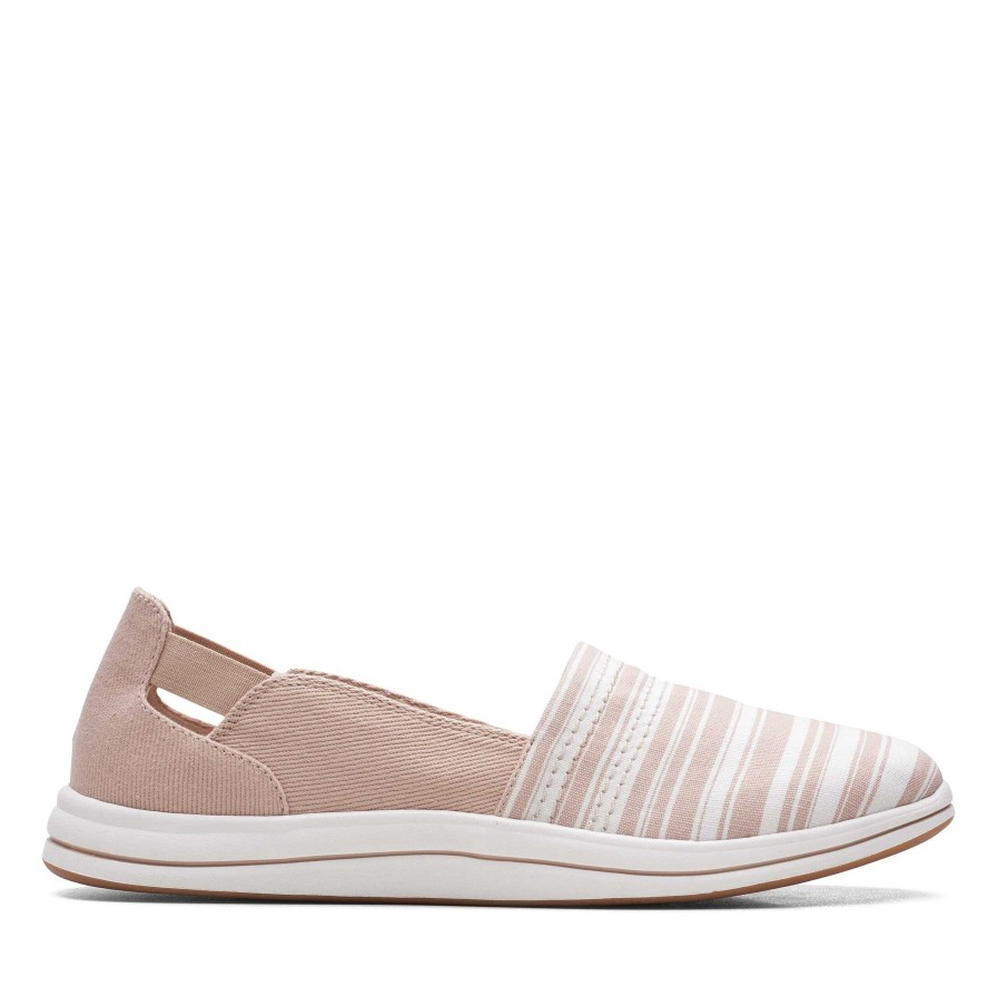 Women Clarks | Women'S Clarks Breeze Step - Taupe Canvas