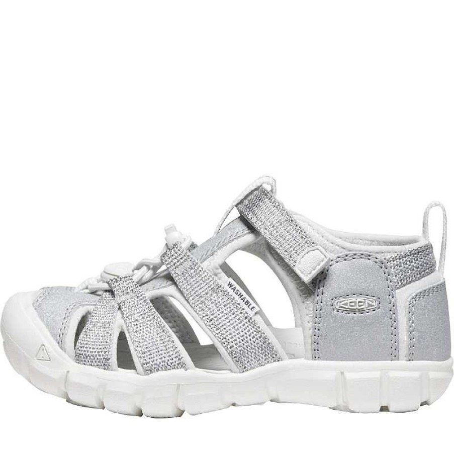 Kids Keen | Kids' Keen Seacamp Ii Cnx Size 8-13 Silver/Star White