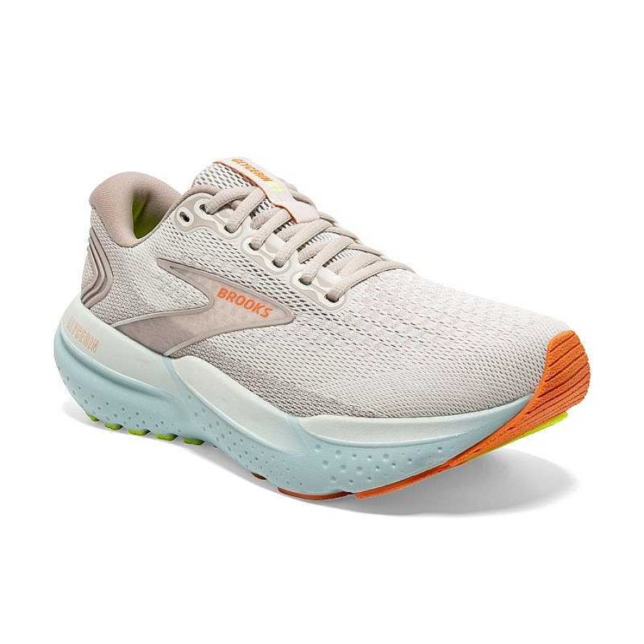 Women Brooks Running | Women'S Brooks Glycerin 21 - Coconut/Aqua/Autumn Sunset