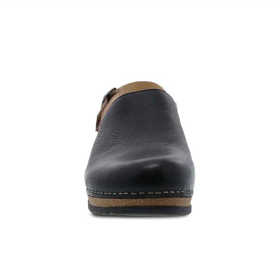 Women Dansko | Women'S Dansko Merrin - Black Waxy Milled