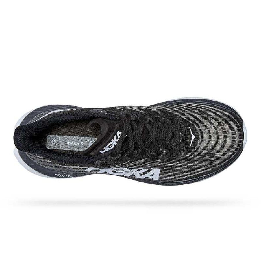 Men Hoka | Men'S Hoka Mach 5 - Black/Castlerock (Bcstl)