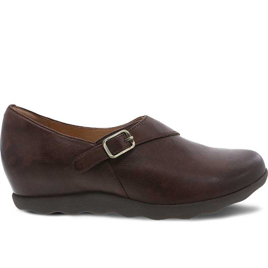 Women Dansko | Women'S Dansko Marisa - Brown Burnished Nubuck