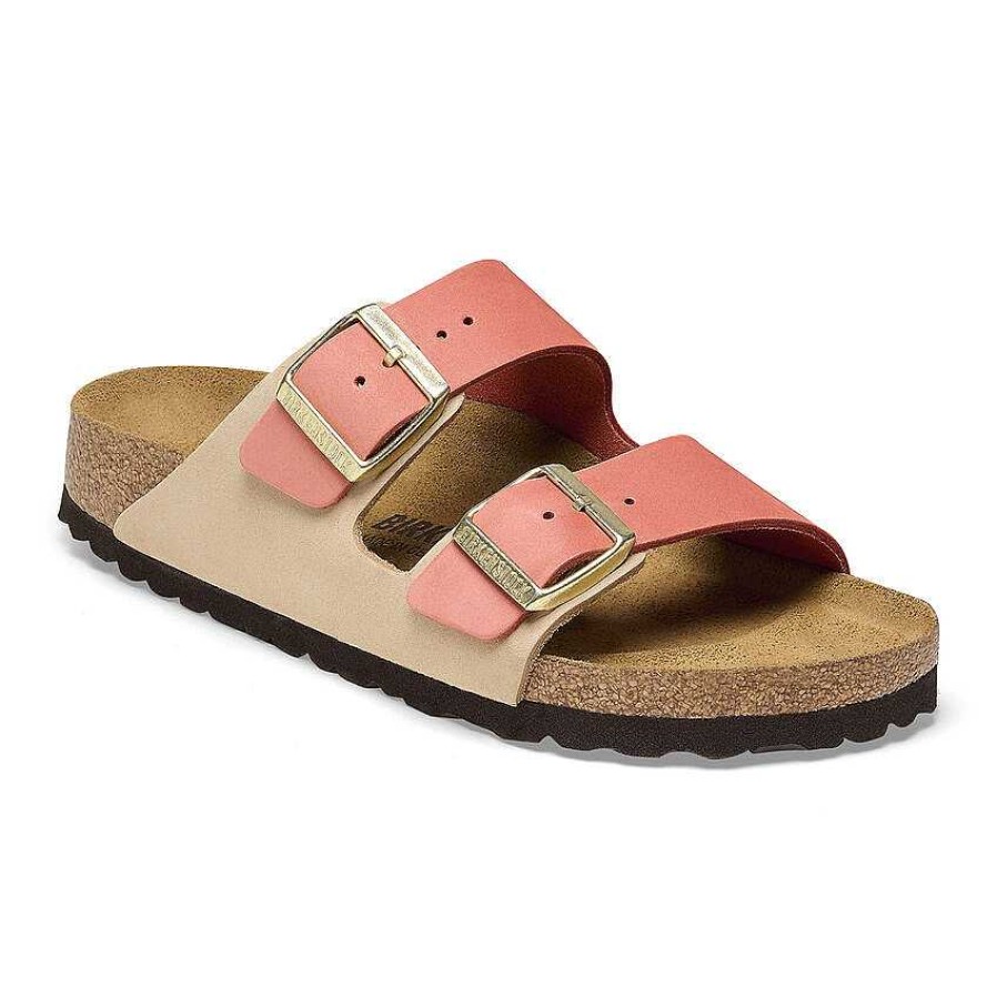 Women Birkenstock | Women'S Birkenstock Arizona - Sandcastle/Mars Red