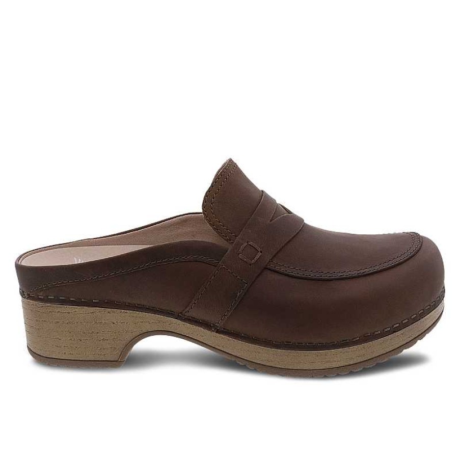 Women Dansko | Women'S Dansko Bel - Brown Oiled Pull Up