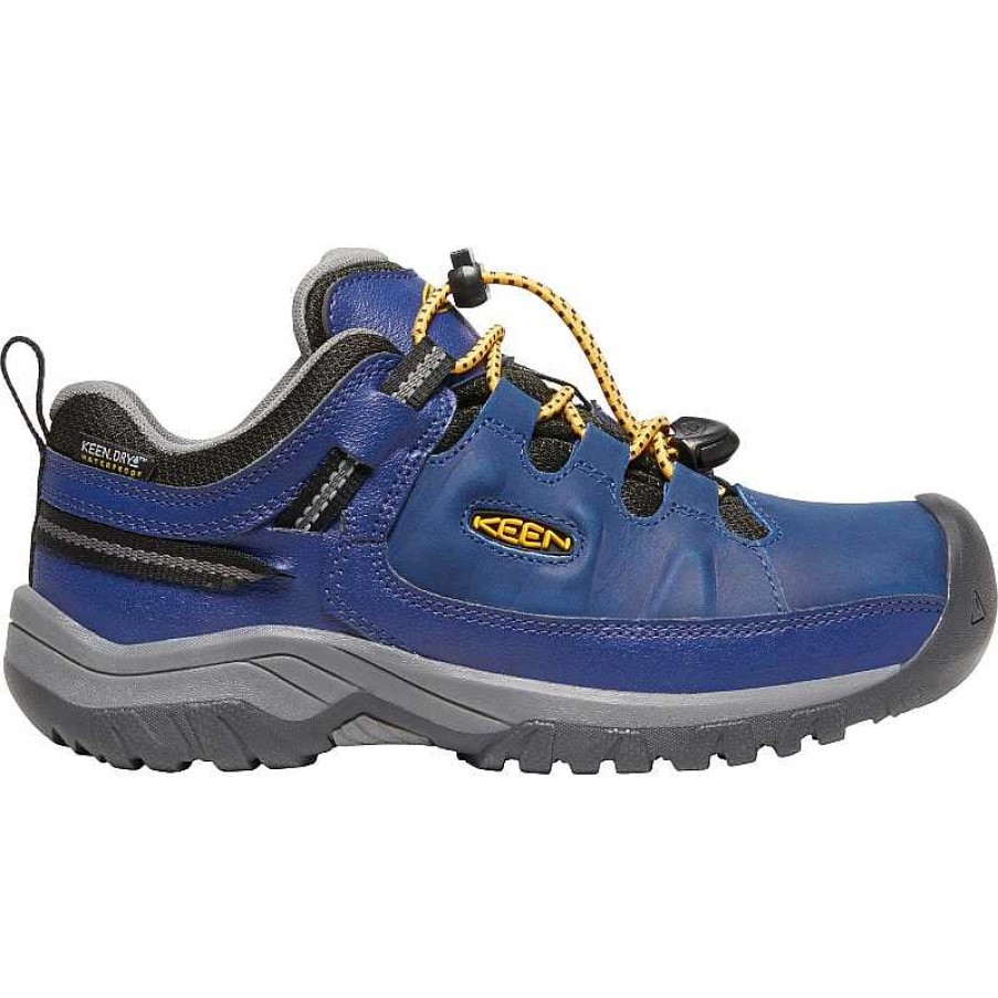 Kids Keen | Kids' Keen Targhee Low Waterproof Child Sizes 8-13 Blue Depths|Forest Night