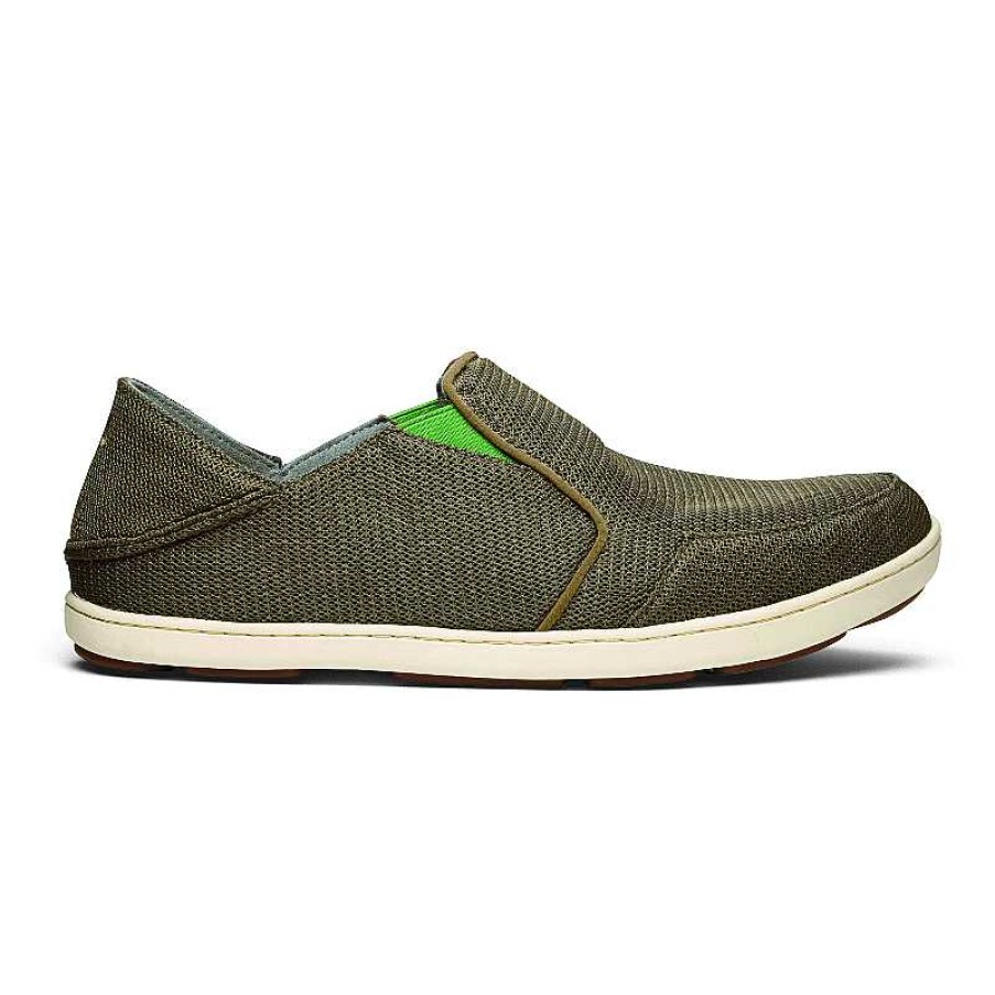 Men OluKai | Men'S Olukai Nohea Mesh - Mustang|Lime Peel