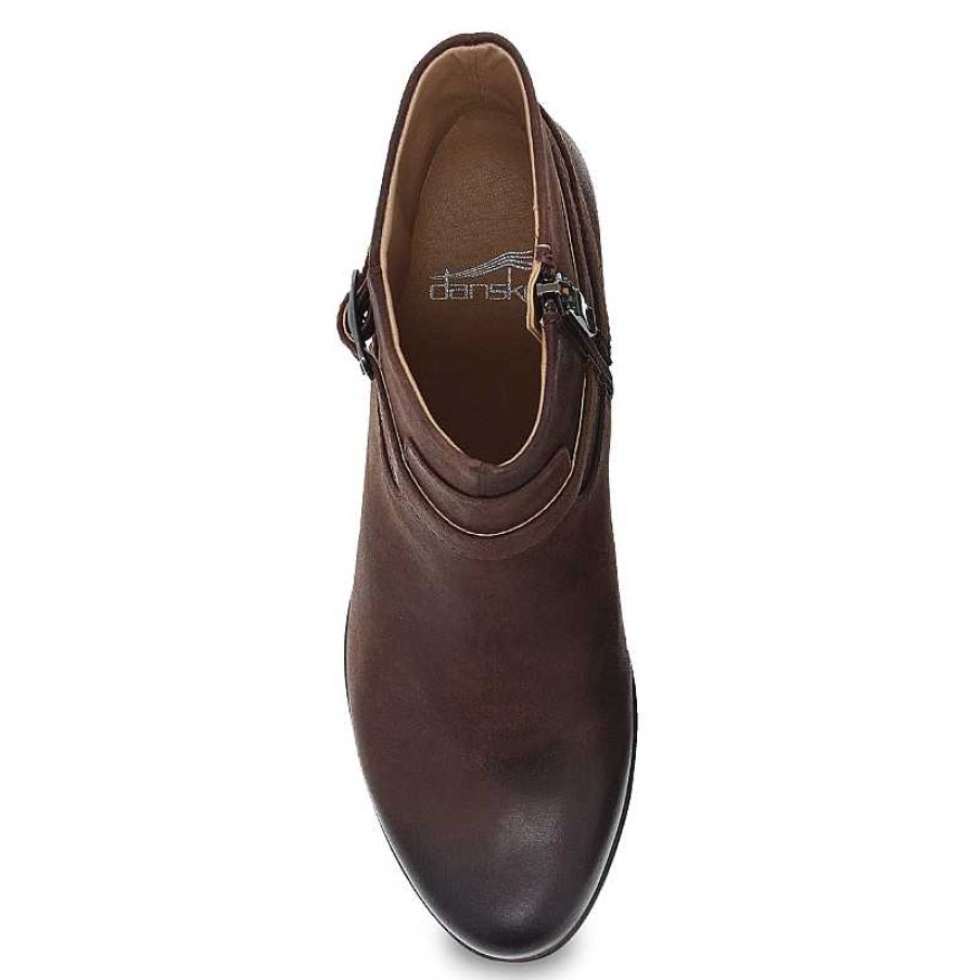 Women Dansko | Women'S Dansko Cagney Brown Burnished Suede