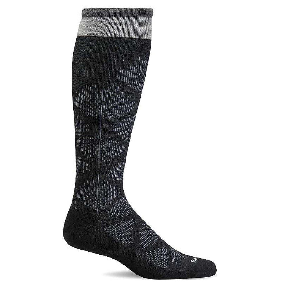 Accessories Sockwell | Women'S Sockwell Full Floral Wide Calf - Black