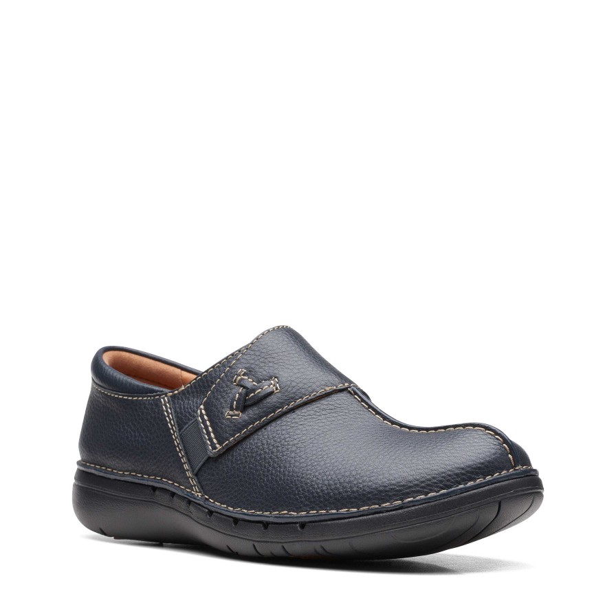 Women Clarks | Women'S Clarks Un.Loop Ave Navy