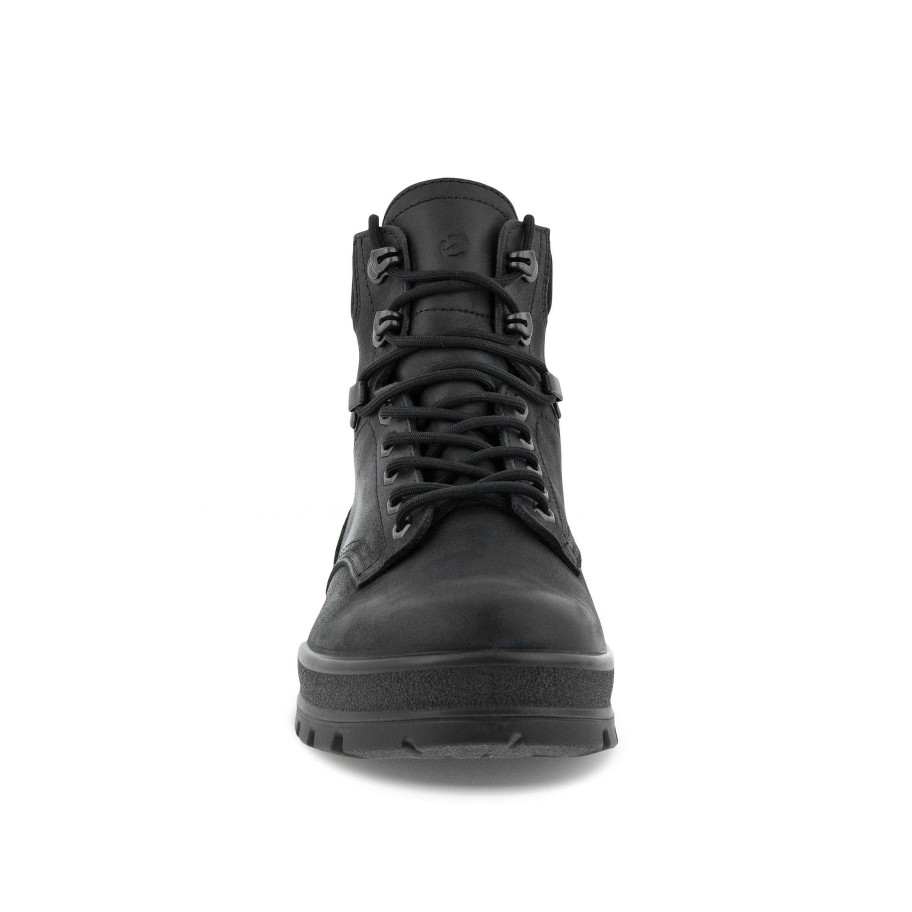 Men ECCO | Men'S Ecco Track 25 Plain Boot - Black