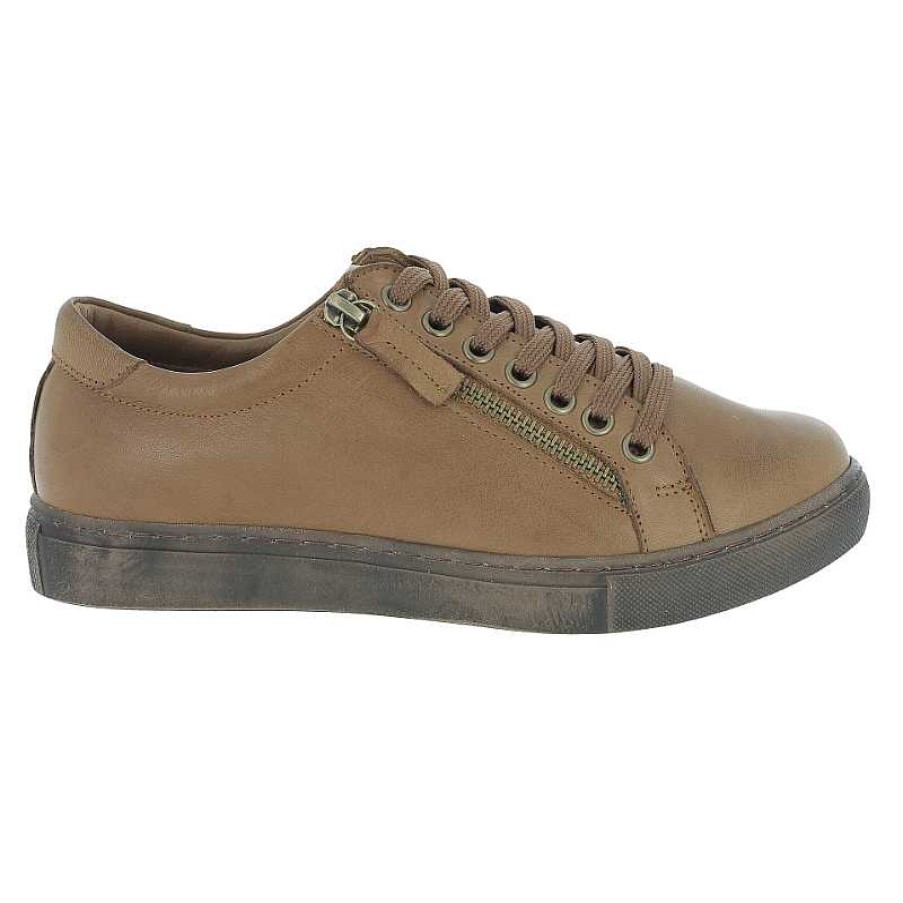 Women Andrea Conti | Women'S Andrea Conti Zip Sneaker - Braun