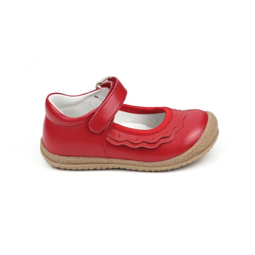 Kids L'Amour | Girl'S L'Amour Paige Ruffle Mary Jane - Red