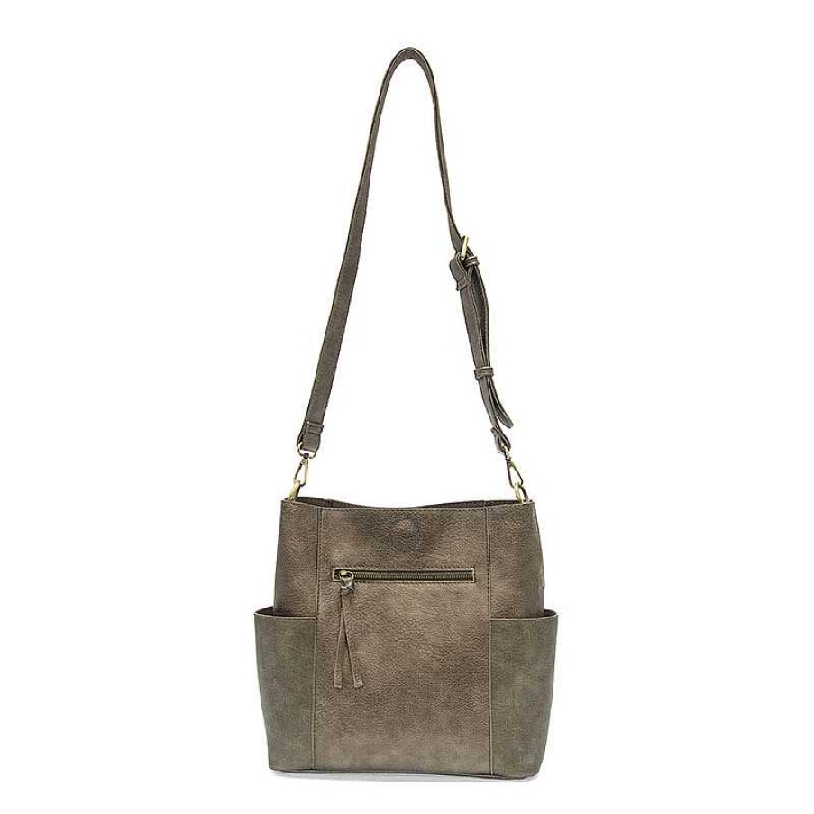 Accessories Joy Susan | Joy Susan Kayleigh Bucket Bag - Metallic Pewter L8089-40