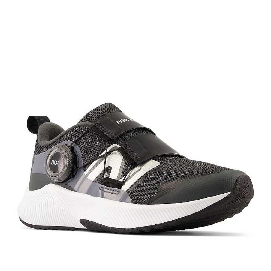 Kids New Balance | Kids' New Balance Dynasoft Reveal V4 Boa Sizes 10.5-3 - Blacktop/Black/Silver Metallic