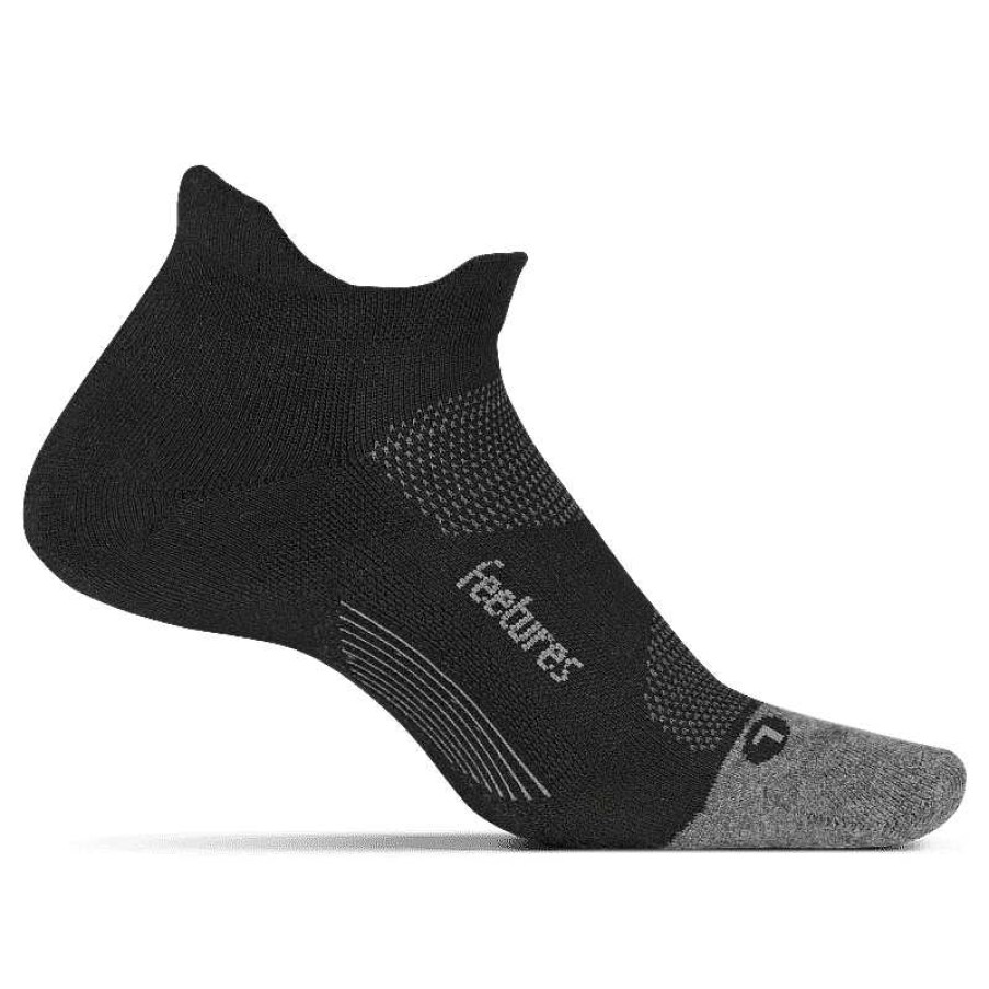 Accessories Feetures | Feetures Elite Light Cushion No Show Socks - Black