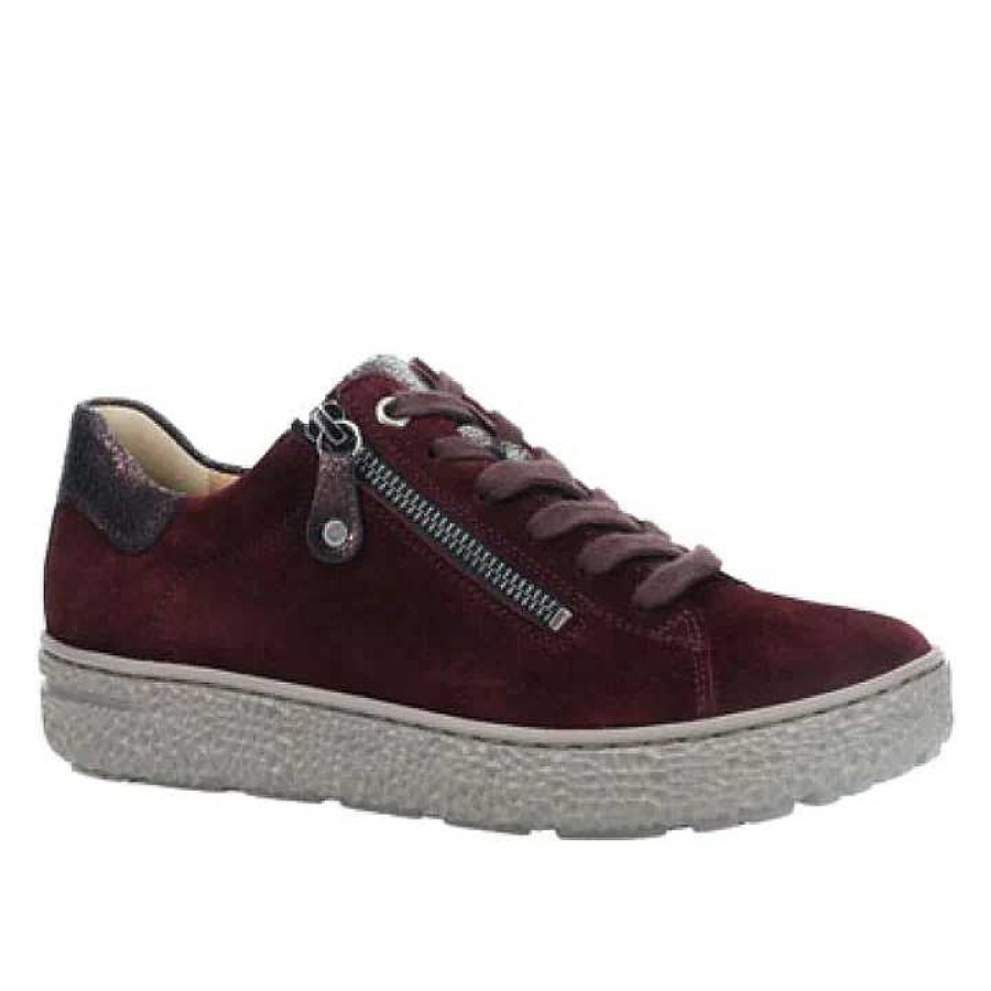 Women Hartjes | Women'S Hartjes Phil Zip Aubergine Uk Sizing