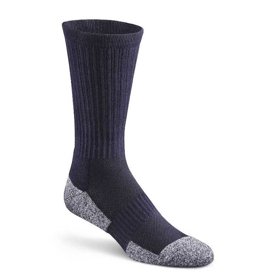 Accessories Dr. Comfort | Men'S Dr. Comfort Crew Sock - Navy