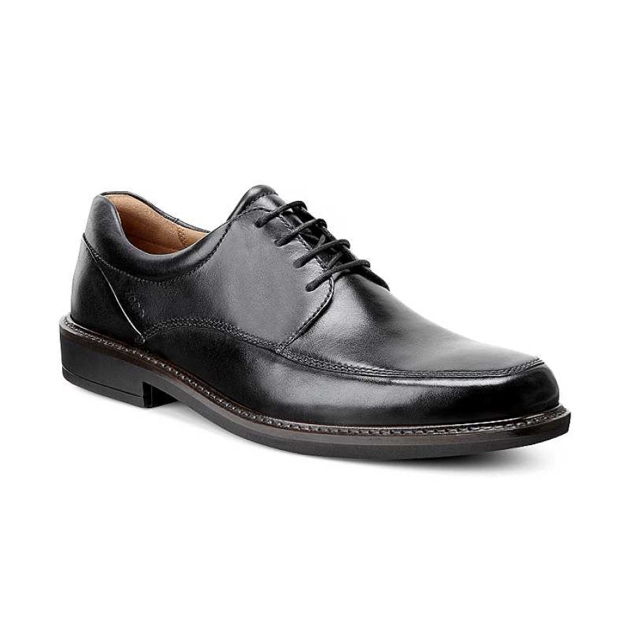 Men ECCO | Men'S Ecco Holton Apron Toe Tie - Black