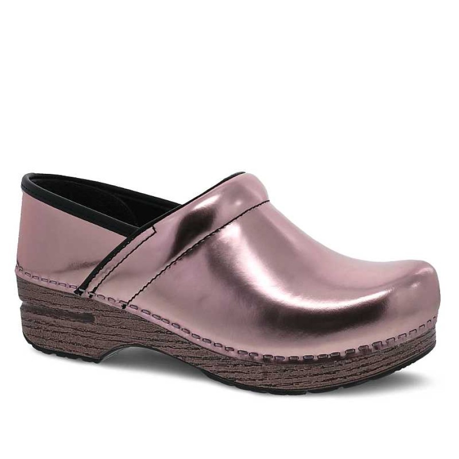 Women Dansko | Women'S Dansko Professional Rose Chrome Metallic