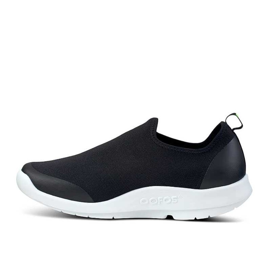 Men Oofos | Men'S Oofos Oomg Sport Shoe - White/Black