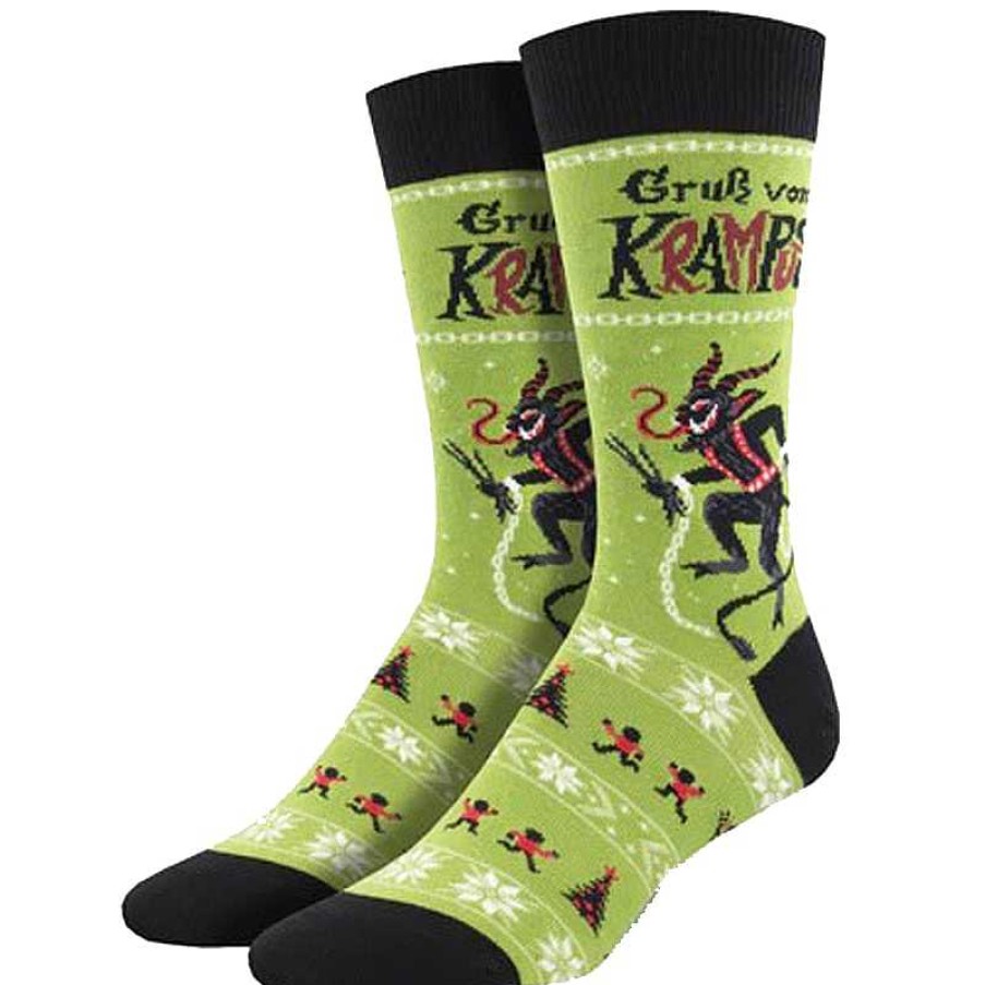 Accessories Socksmith | Socksmith Krampus Crew Socks - Green