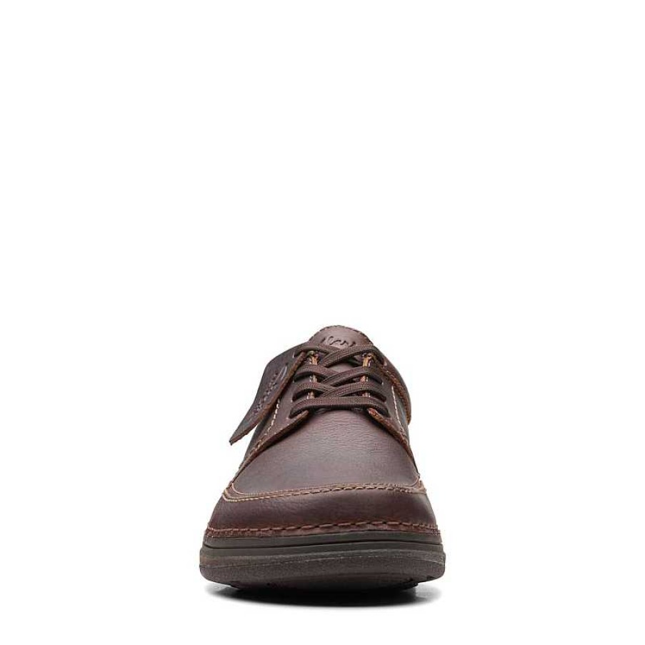 Men Clarks | Men'S Clarks Nature 5 Lo - Dark Brown Leather