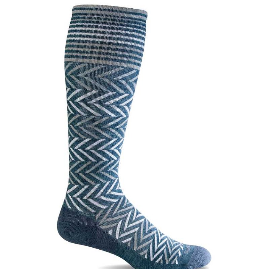 Accessories Sockwell | Women'S Sockwell Chevron - Blue Ridge