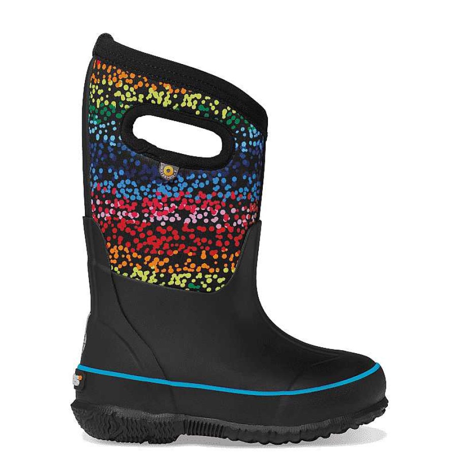 Kids Bogs | Kids' Bogs Classic Ii Rainbow Dots Sizes 1-3 - Black Multi