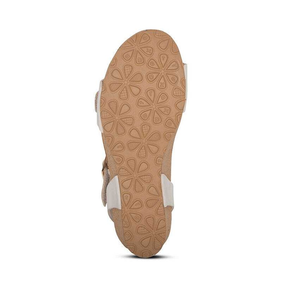 Women Aetrex | Women'S Aetrex Lexa Wedge Sandal - Ivory