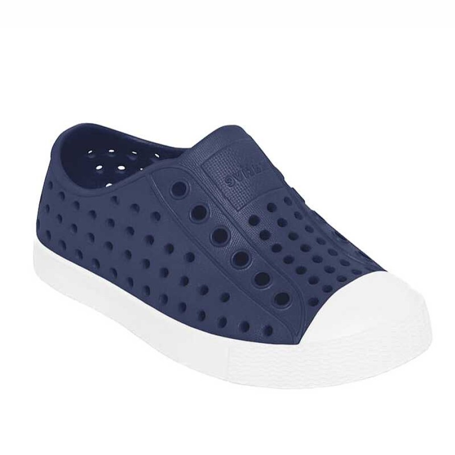 Women Native | Kids' Native Jefferson Size 11-13 - Regatta Blue/Shell White