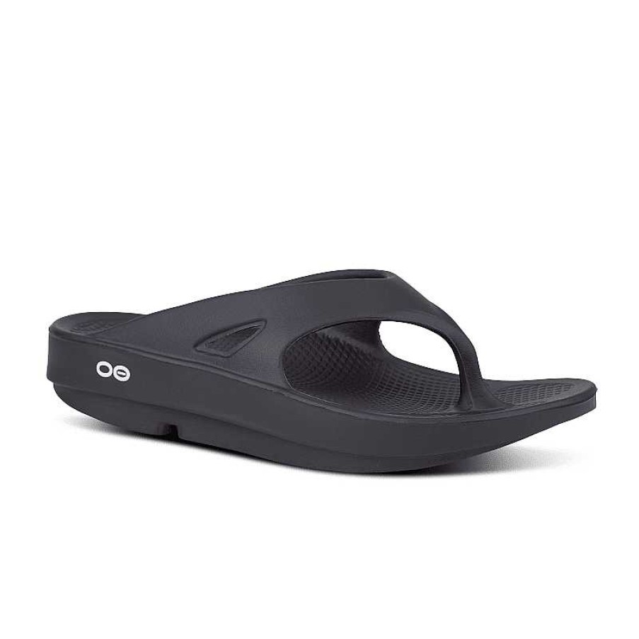 Men Oofos | Oofos Ooriginal Thong - Black