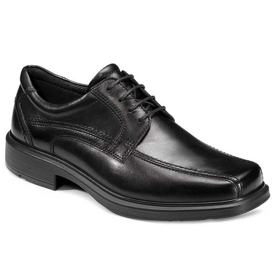 Men ECCO | Men'S Ecco Helsinki Bicycle Toe Tie - Black