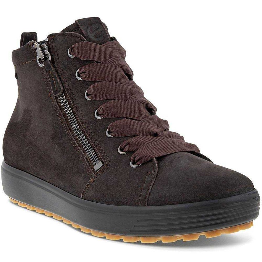 Women ECCO | Women'S Ecco Soft 7 Tred Gtx Hi - Licorice