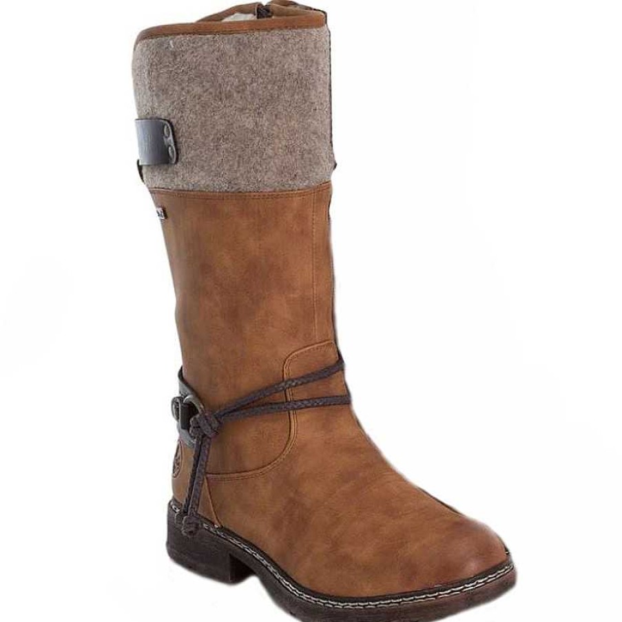 Women Rieker | Women'S Rieker Dominika Boot Brown