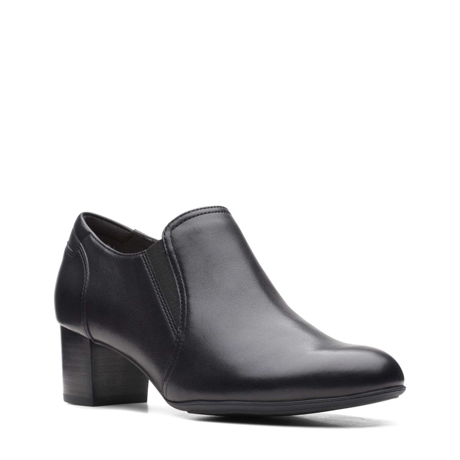 Women Clarks | Women'S Clarks Linnae Way - Black Leather