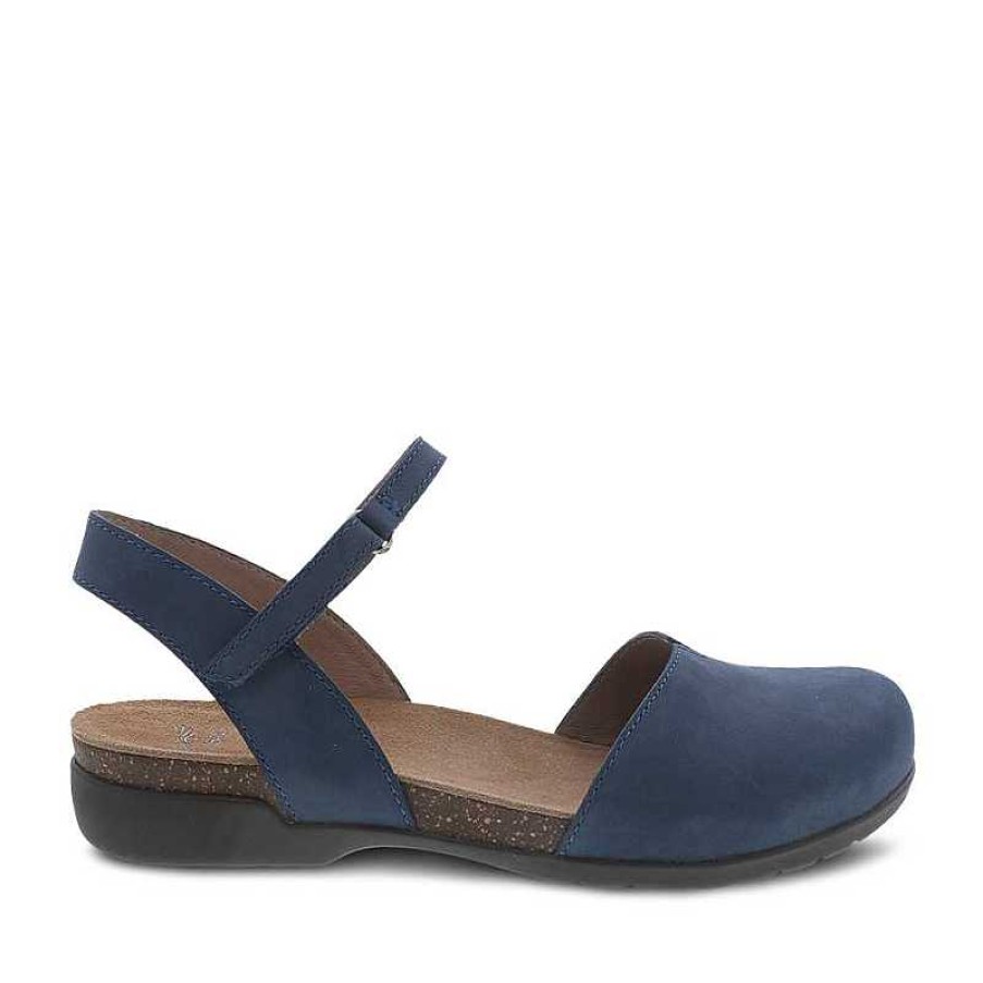 Women Dansko | Women'S Dansko Rowan - Navy Milled Nubuck