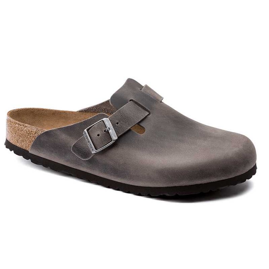 Women Birkenstock | Birkenstock Boston Sfb - Iron