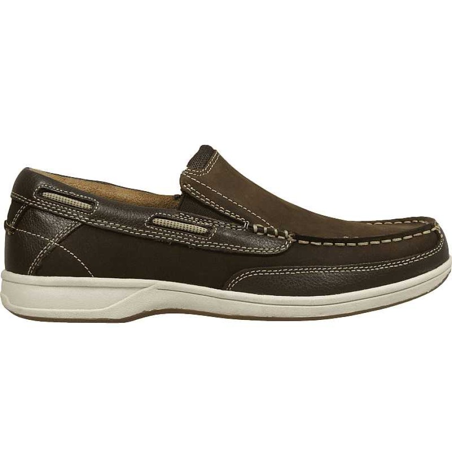 Men Florsheim | Florsheim Lakeside Moc Toe Slip-On - Brown