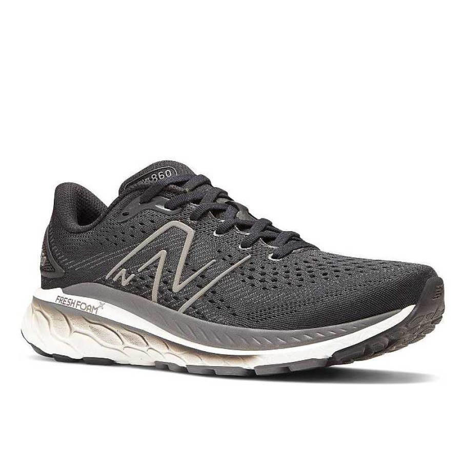 Men New Balance | Men'S New Balance Fresh Foam X 860V13 - Black/White/Magnet