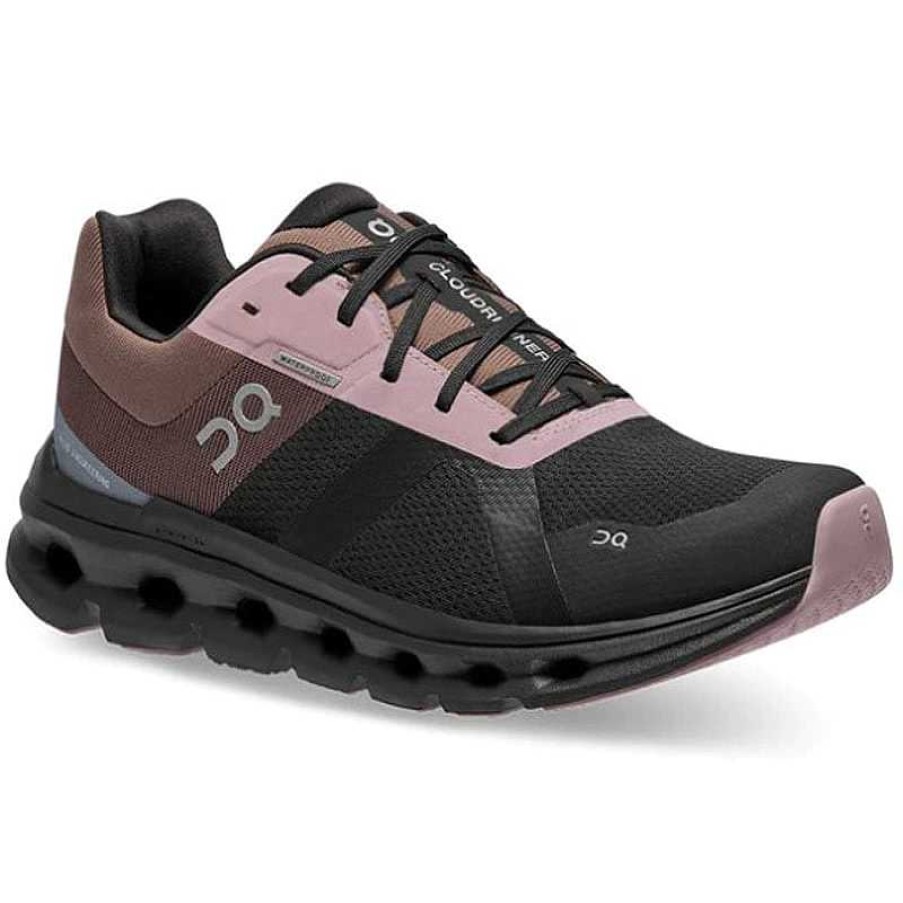 Women On Cloud | Women'S On Waterproof Cloudrunner - Black/Grape