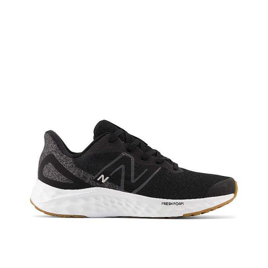 Kids New Balance | Kids' New Balance Fresh Foam Arishi V4 Bungee Lace With Top Strap - Black/White