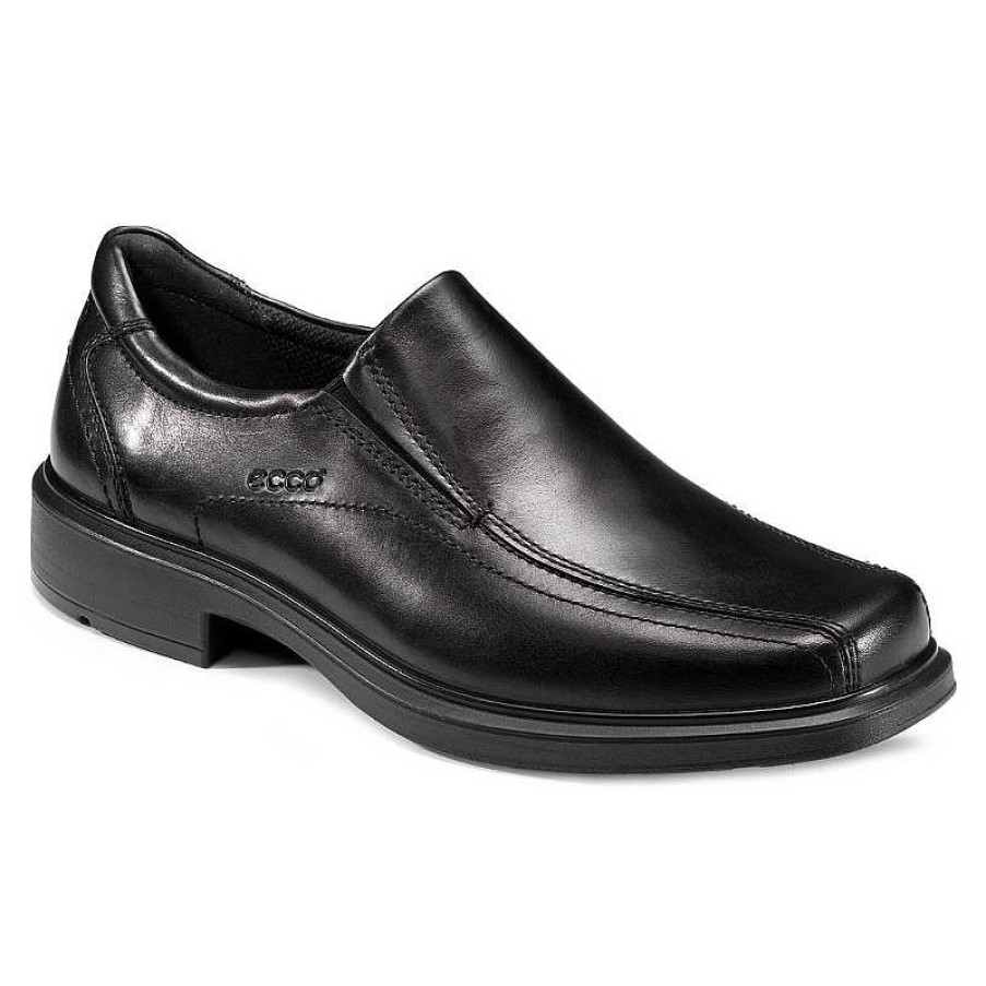 Men ECCO | Men'S Ecco Helsinki Bike Toe Slip-On - Black