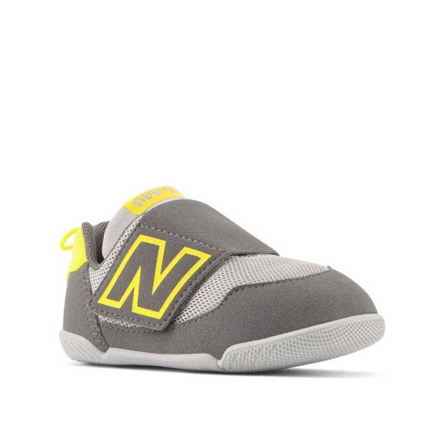 Kids New Balance | Kids' New Balance New-B Hook & Loop Sizes 4-9 Rain Cloud/Egg Yolk