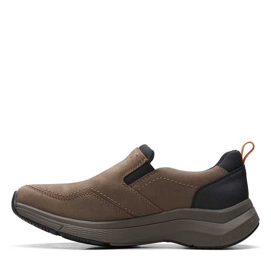 Men Clarks | Men'S Clarks Wave 2.0 Edge Waterproof - Dark Taupe