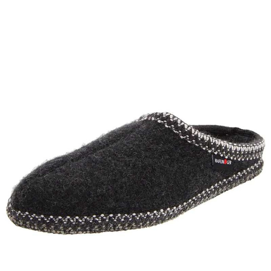 Men Haflinger | Haflinger As Wool Slipper - Charcoal