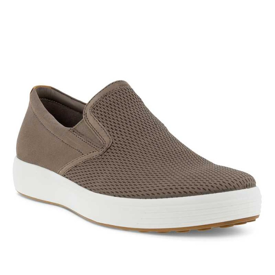 Men ECCO | Men'S Ecco Soft 7 Slip-On 2.0 - Taupe