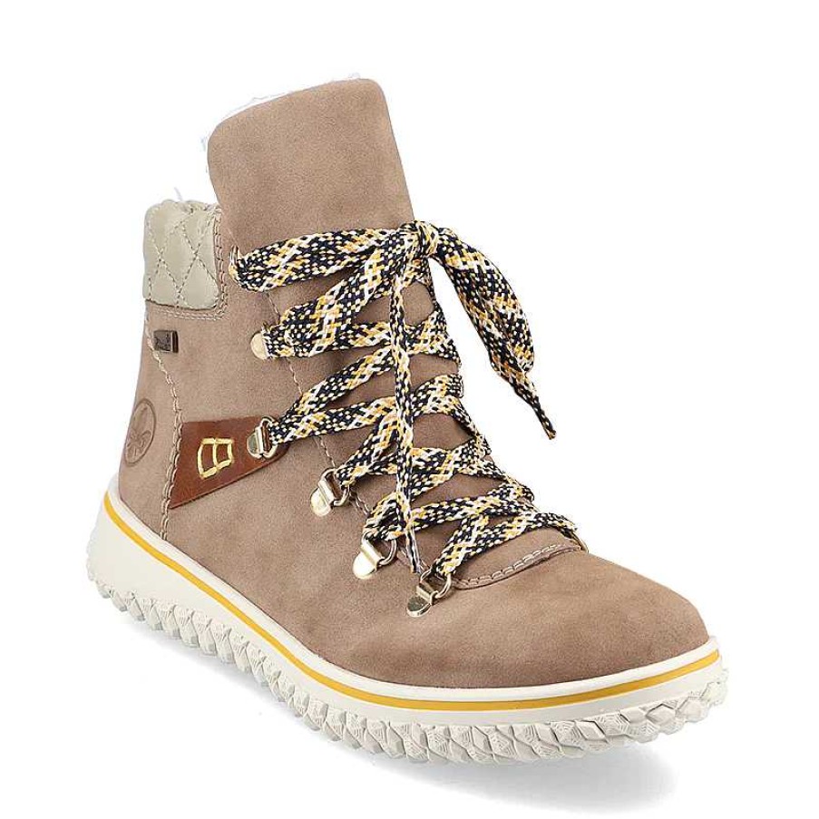 Women Rieker | Women'S Rieker Cordula 38 Boot - Fango/Magano/Beige